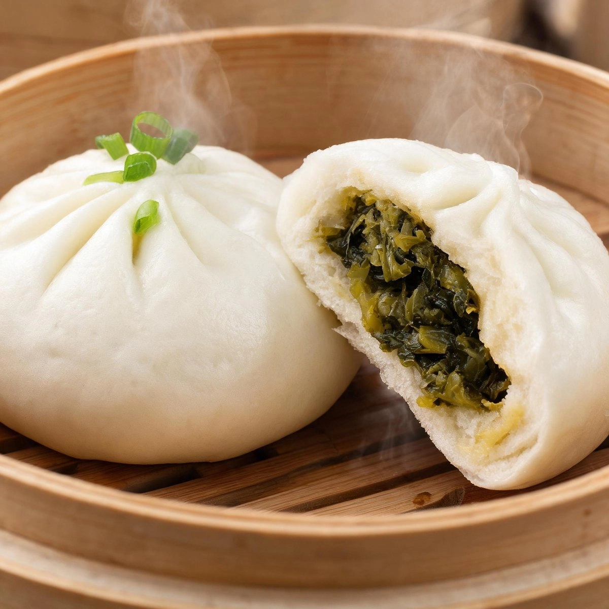 Pickled Mustard Bao