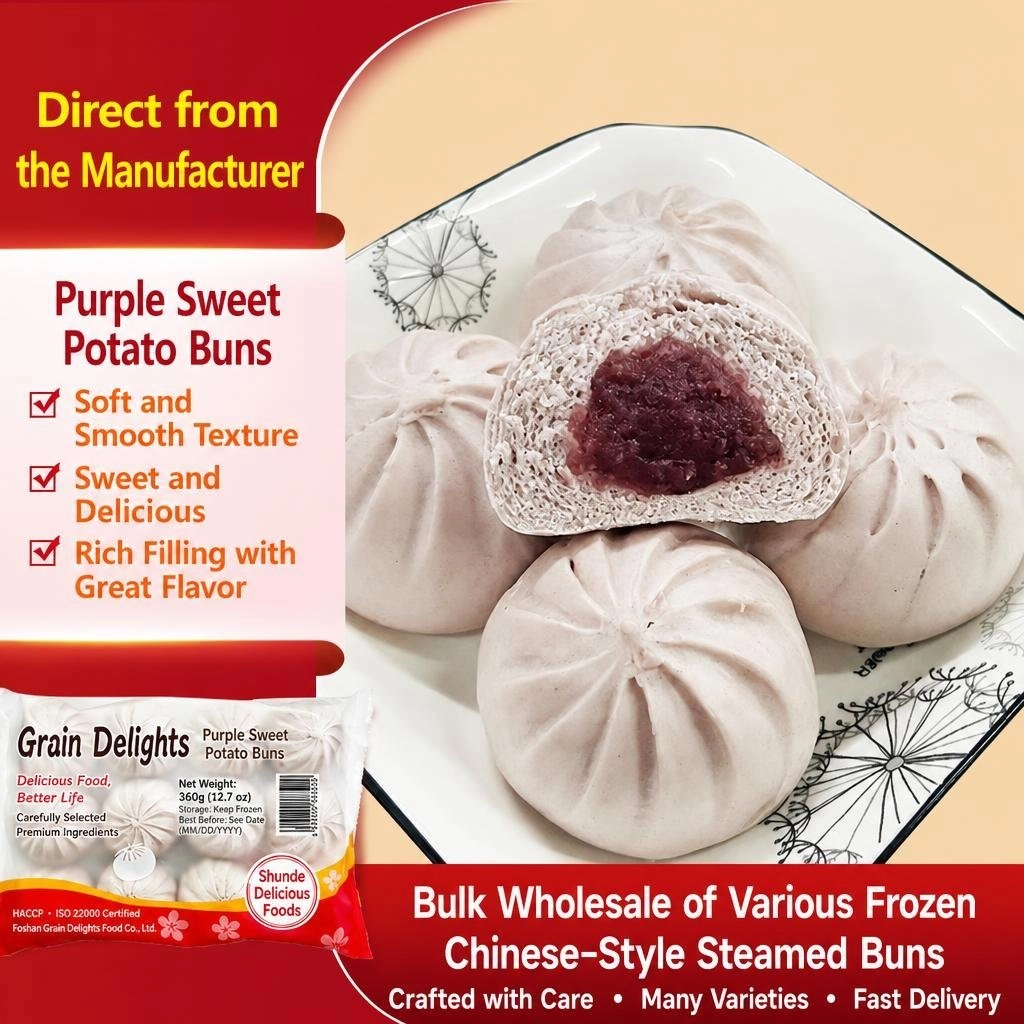 Purple Sweet Potato Bao