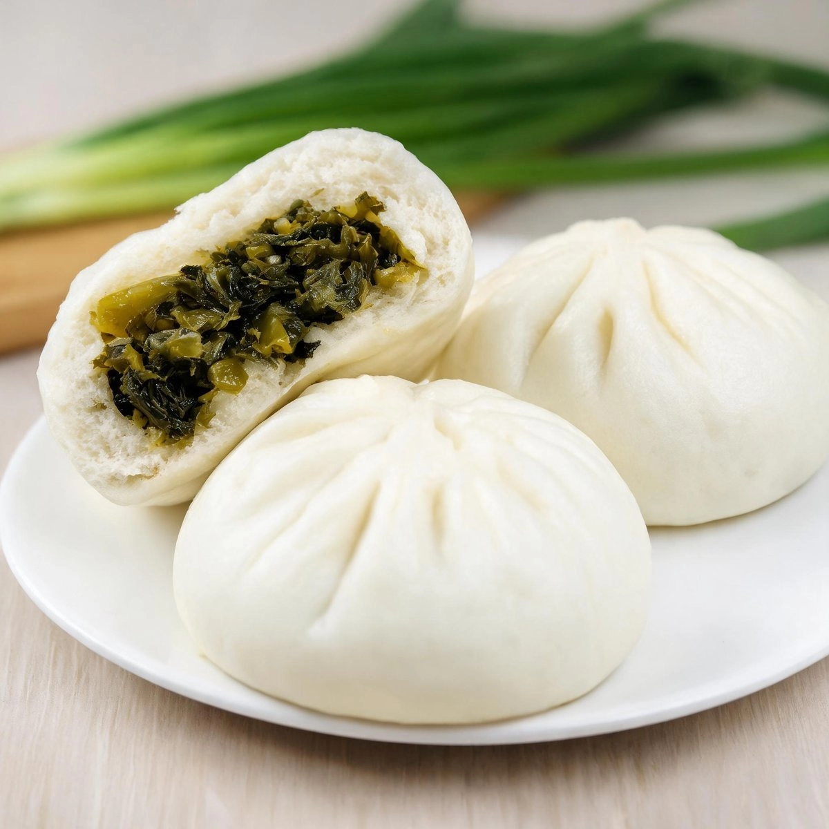 Pickled Mustard Bao