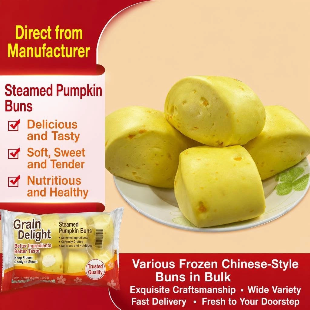 Pumpkin Steamed Bun