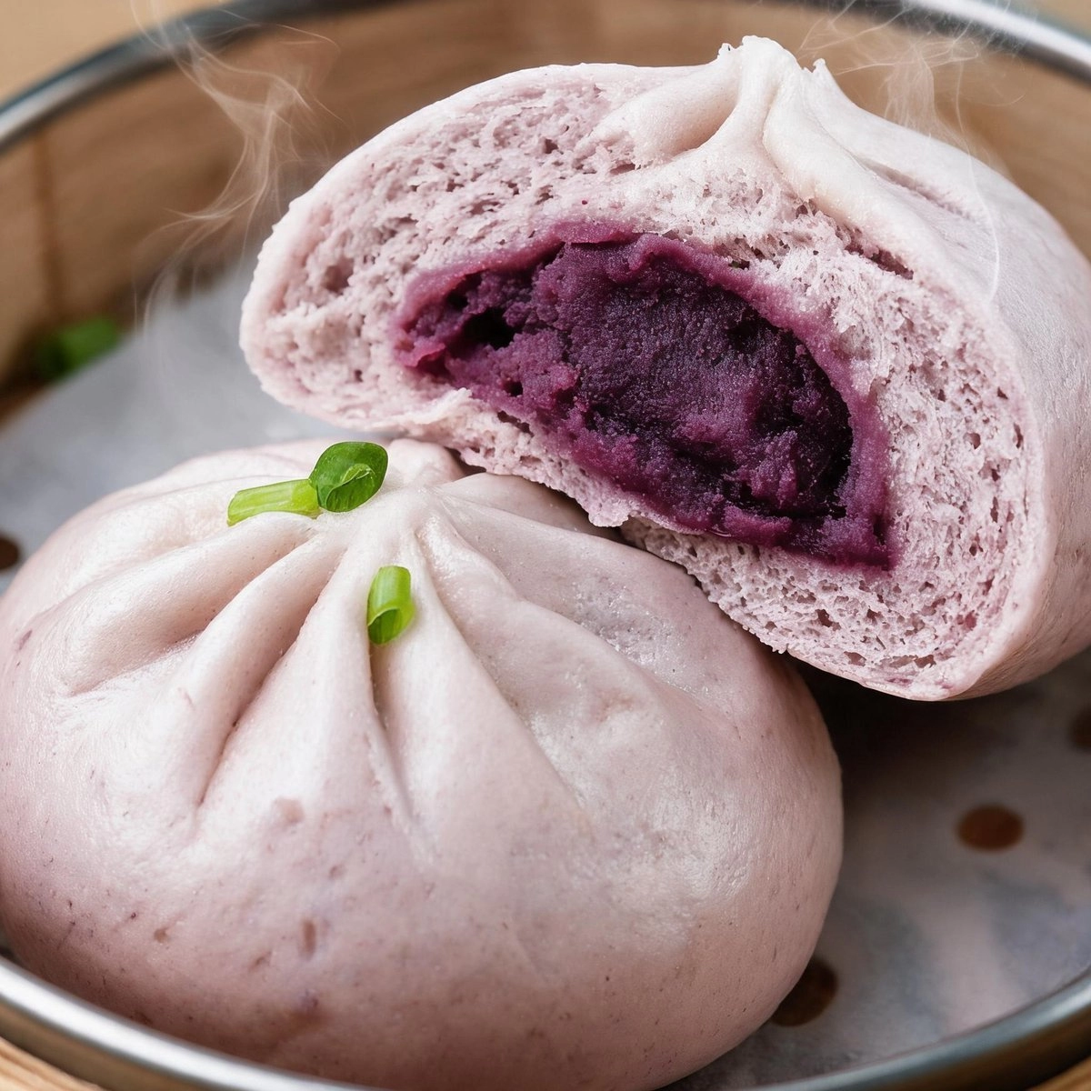 Purple Sweet Potato Bao