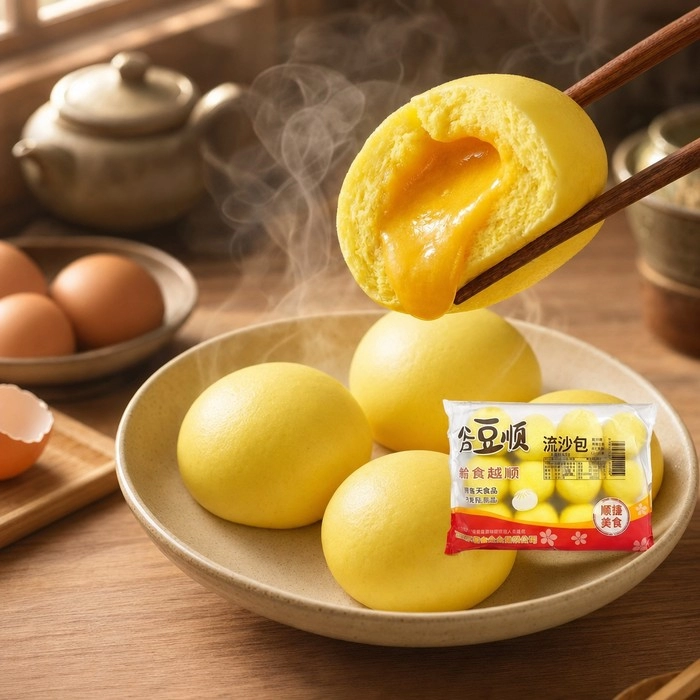 Molten Salted Egg Custard Bao (Liu Sha Bao)
