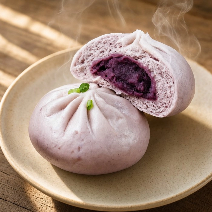 Purple Sweet Potato Bao
