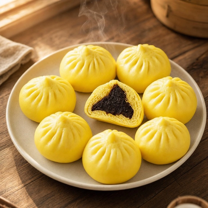 Red Bean Xiao Long Bao (Mini Red Bean Buns with Tray)