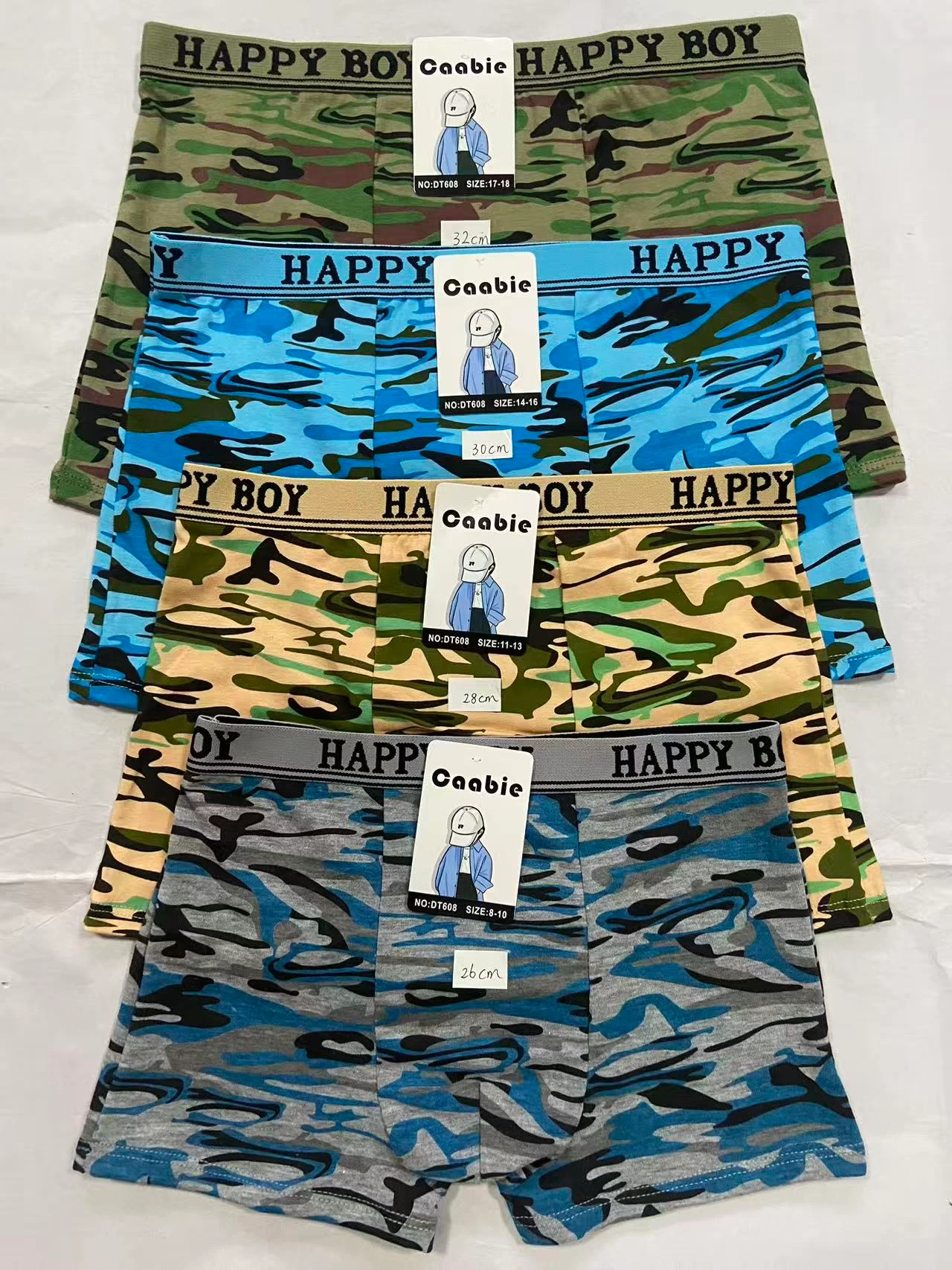 Boys’ Carded Cotton Boxer Briefs
