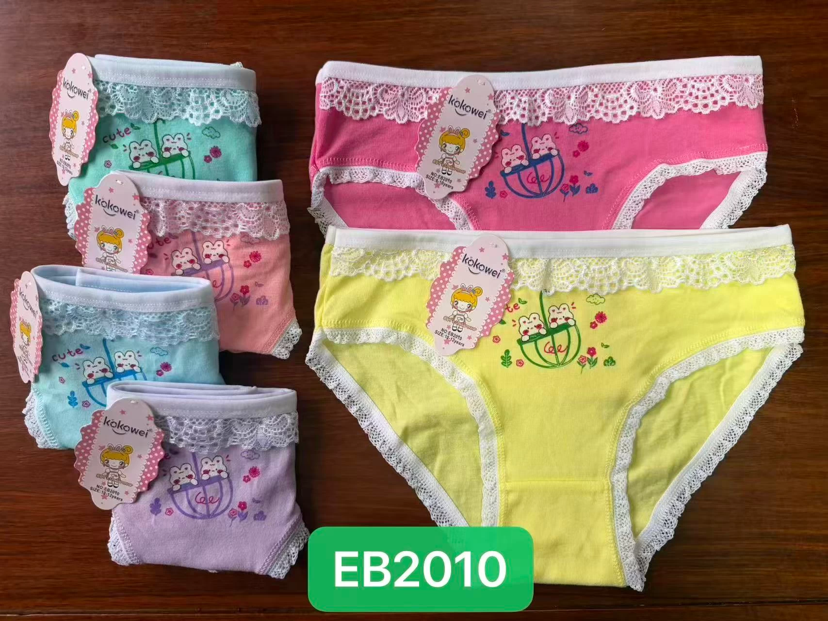 Girls’ Lace-Trim Cotton Briefs