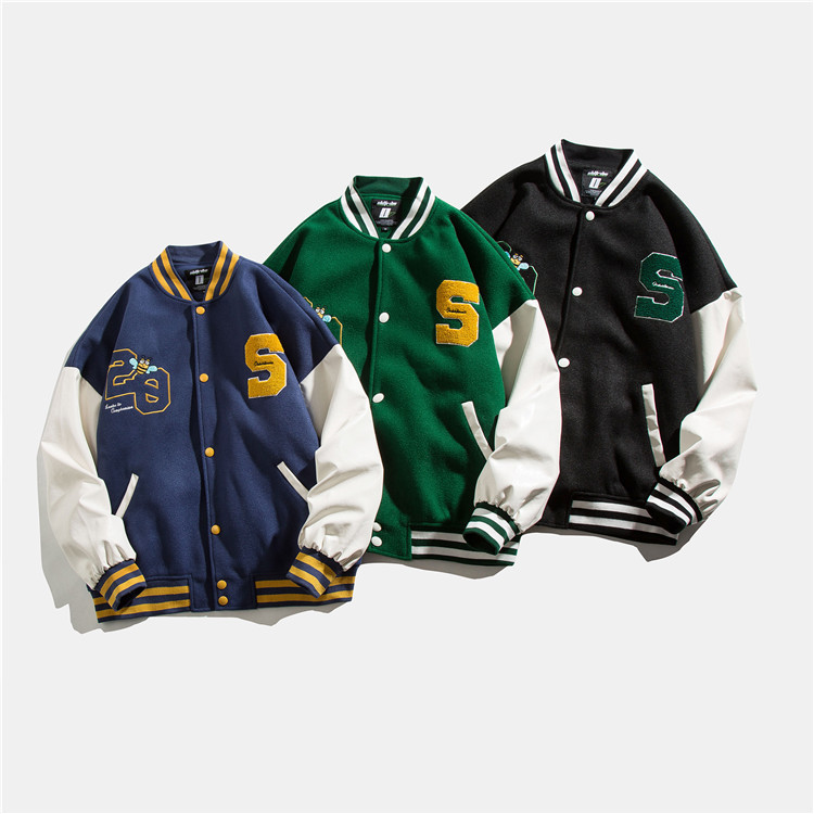 MJ2018 High Quality Custom Print Embroidered Varsity Jackets Custom Men Baseball Jacket Oversized Jacket