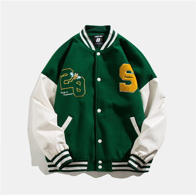 MJ2018 High Quality Custom Print Embroidered Varsity Jackets Custom Men Baseball Jacket Oversized Jacket