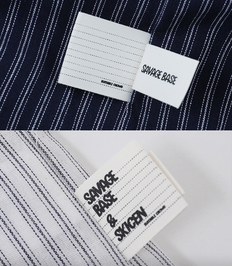 MT2753 Preppy Style Wholesale Custom 100% Cotton Oversized Stripe Shirts Vintage Cargo Shirts