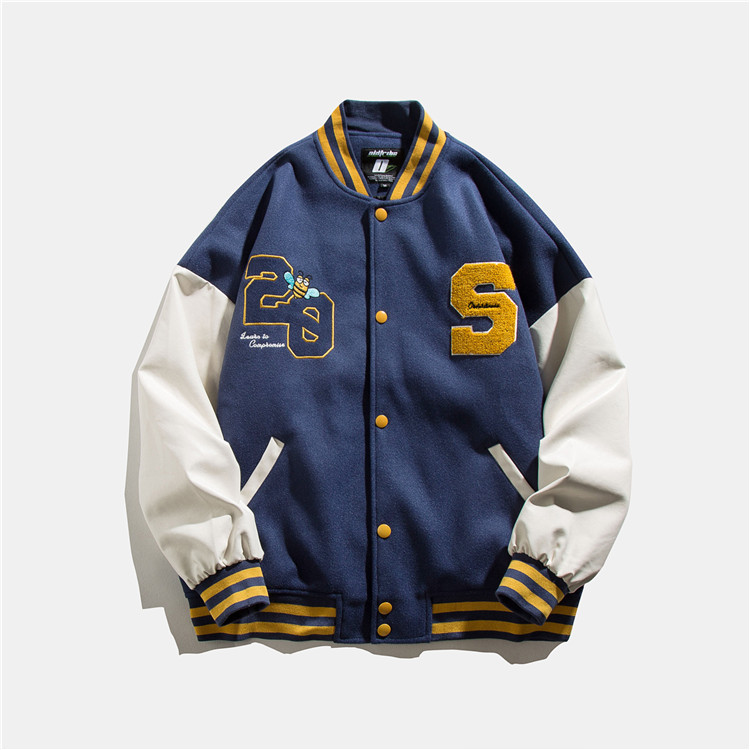 MJ2018 High Quality Custom Print Embroidered Varsity Jackets Custom Men Baseball Jacket Oversized Jacket