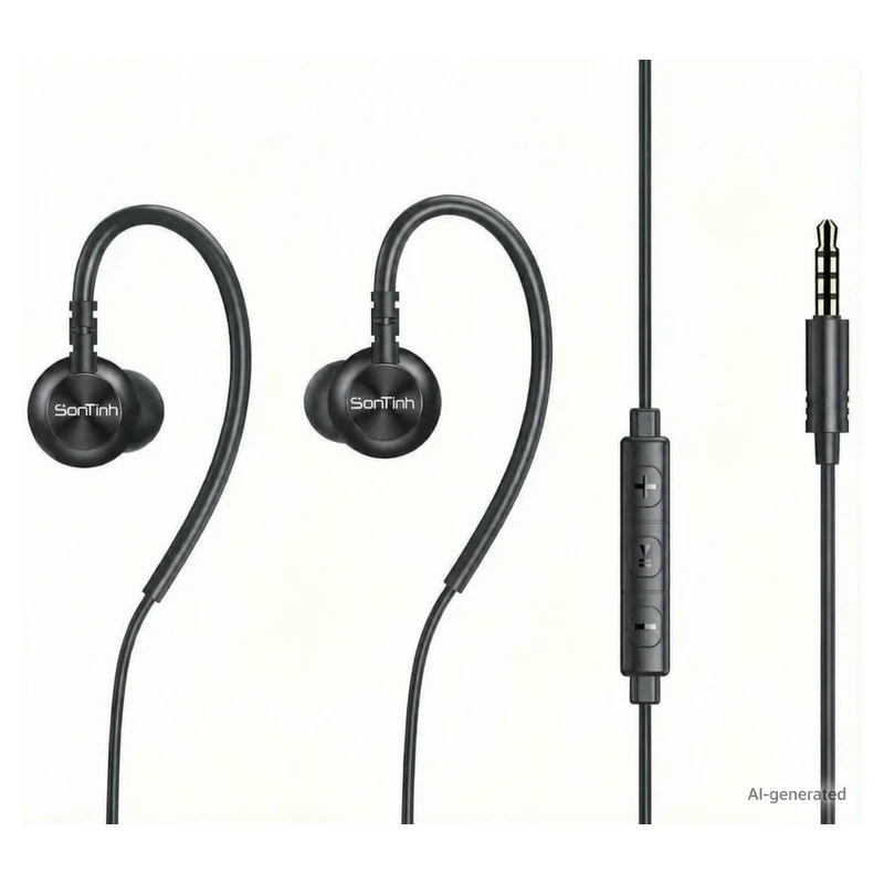 E35 3.5mm Wired Earphones with Ear Hooks product view