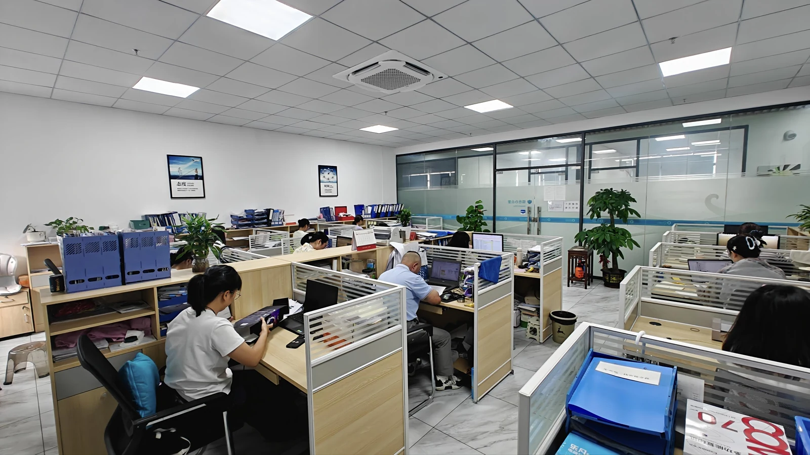 Engineering workspace provided in the company materials
