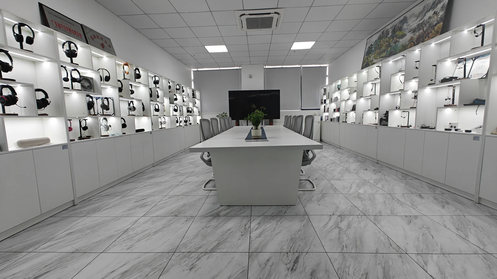 Audio product showroom supplied by Owin Electronic