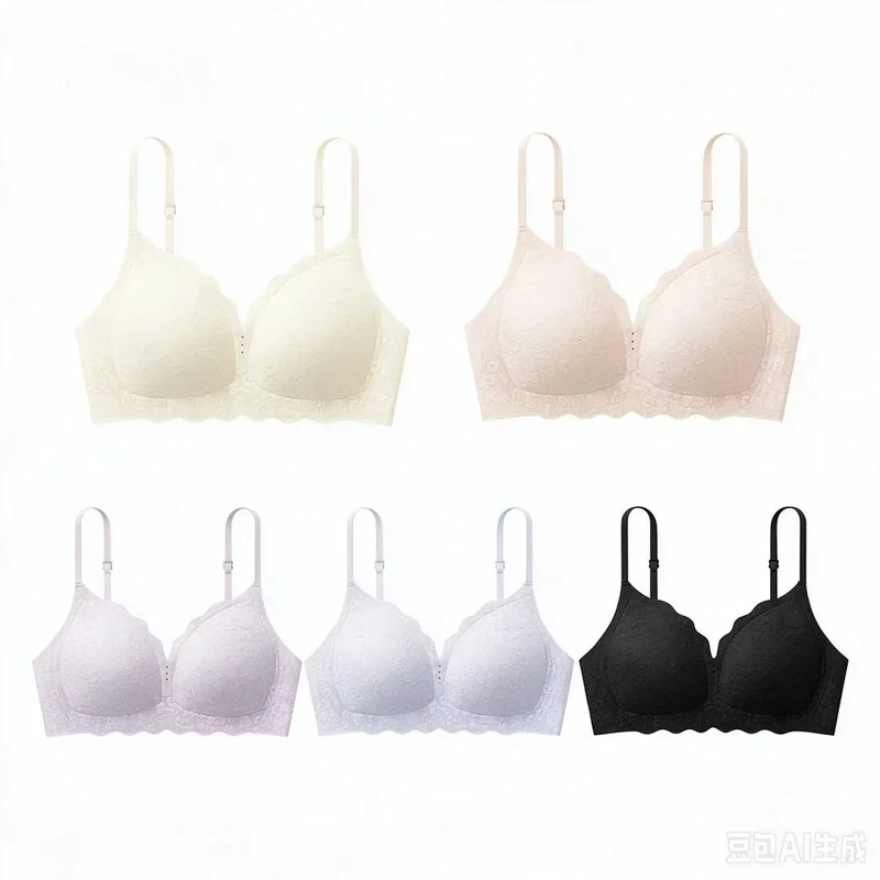Wave Charm One-Piece Lace Push-Up Bra