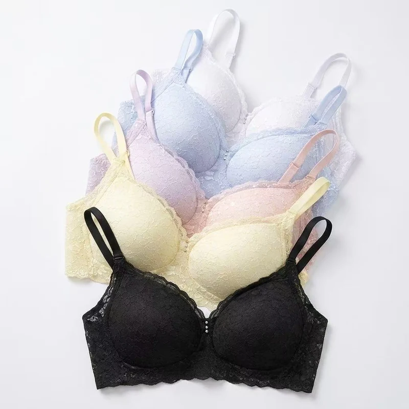 Wave Charm One-Piece Lace Push-Up Bra