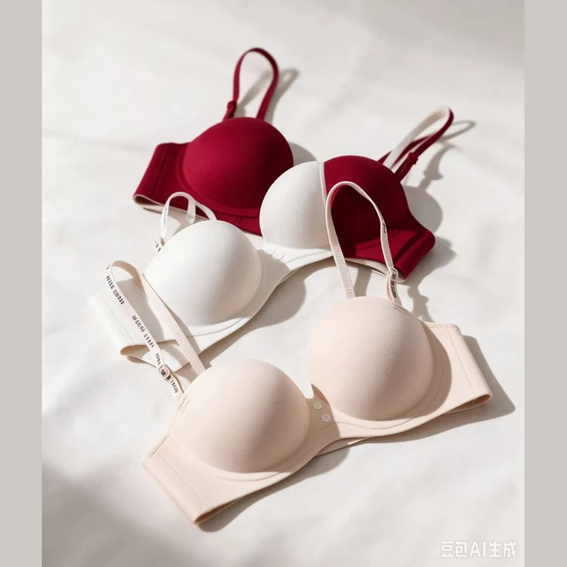 Simple Charm One-Piece Ribbed Half-Cup Bra