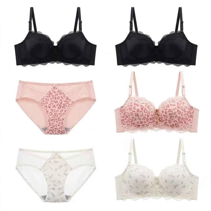 Floral Charm One-Piece Printed Push-Up Bra