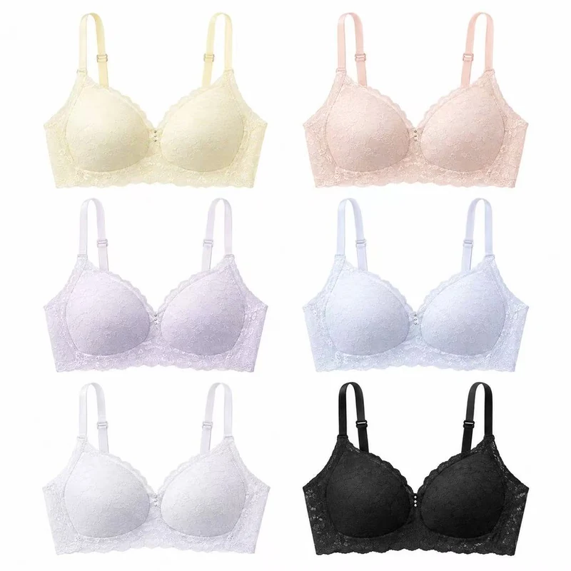 Wave Charm One-Piece Lace Push-Up Bra
