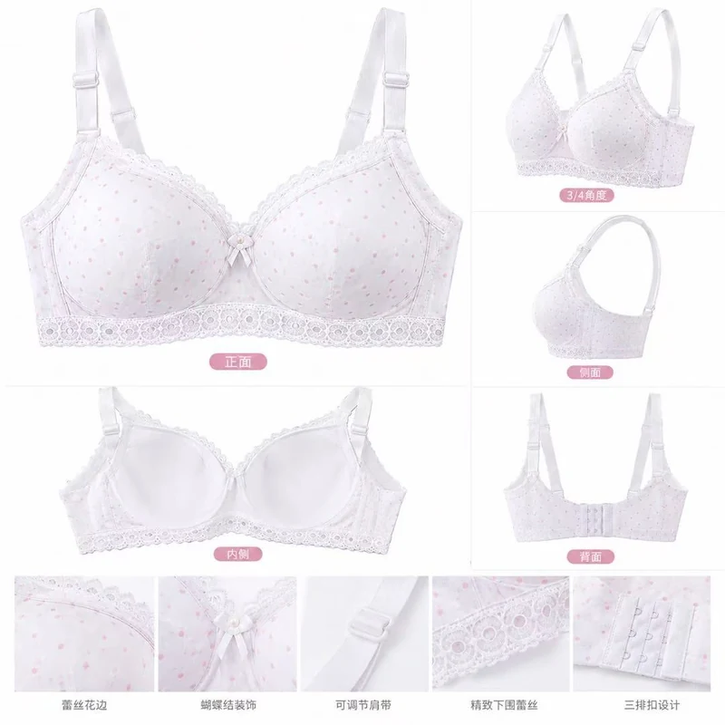 Polka Dot Sweetheart One-Piece Printed Push-Up Bra