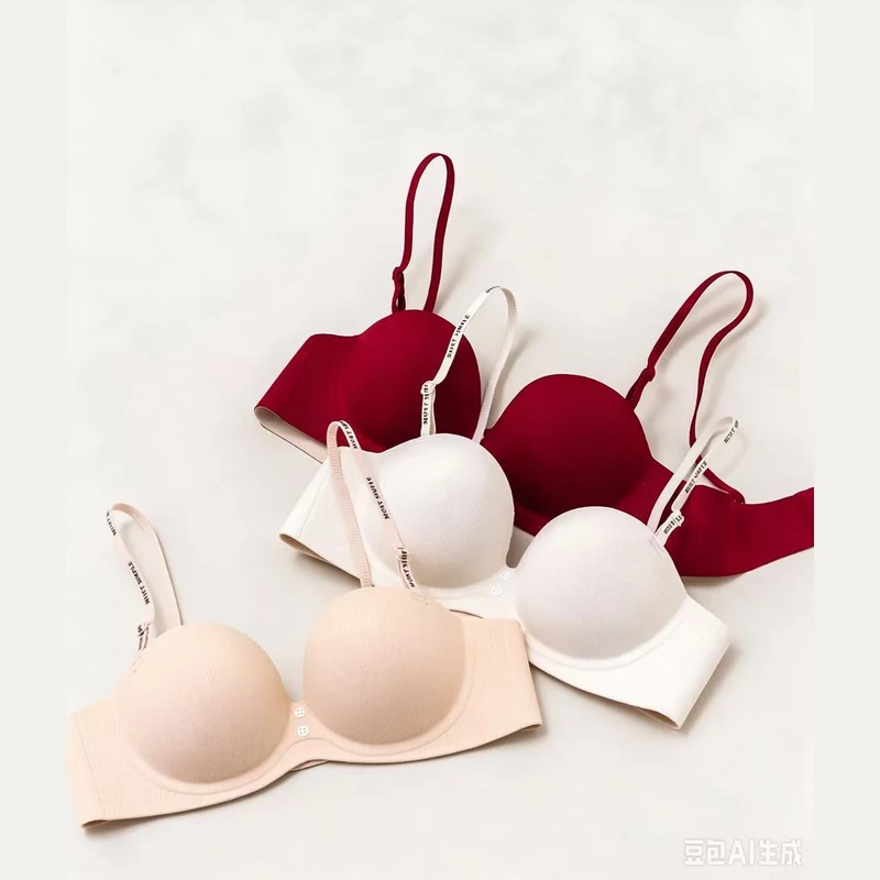 Simple Charm One-Piece Ribbed Half-Cup Bra