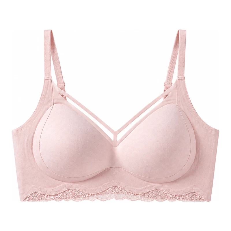 Whisper Strap Half-Cup Double-Strap Smooth Push-Up Bra