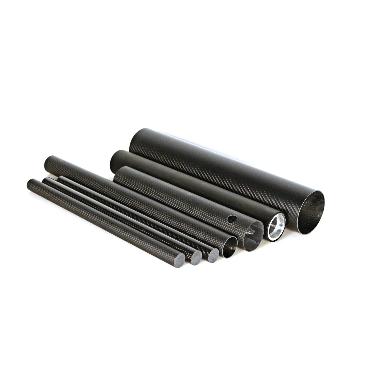 3K Roll-Wrapped Carbon Fiber Tube - view 4