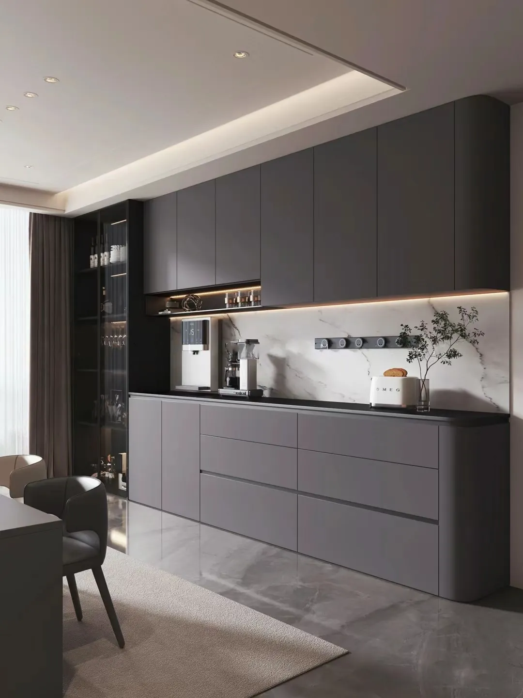 Modern Grey Sideboard Display & Sideboard Cabinets - design view 2