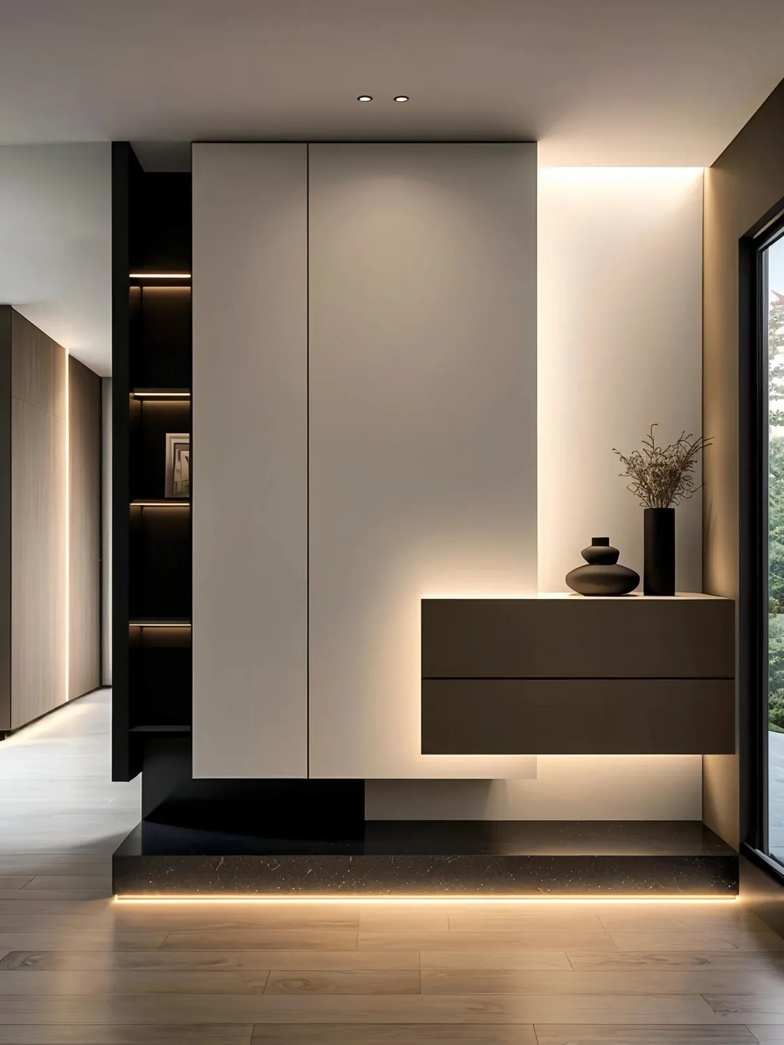 Dark Entry Storage Shoe & Hallway Storage