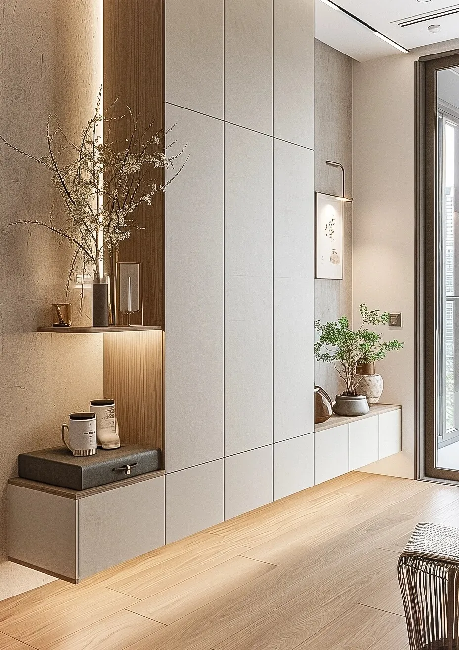 Bright Display Entry Shoe & Hallway Storage - design view 2