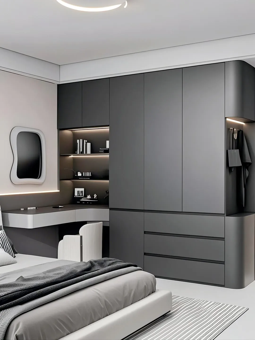 Graphite Study Wardrobes