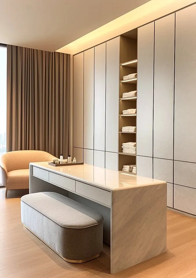 Dressing Island Walk-in Closets