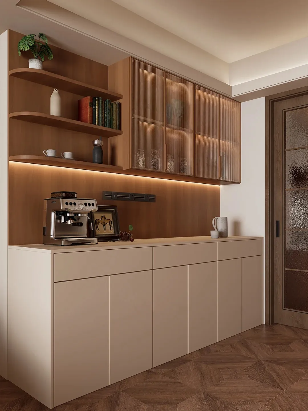 Warm Dining Sideboard Display & Sideboard Cabinets