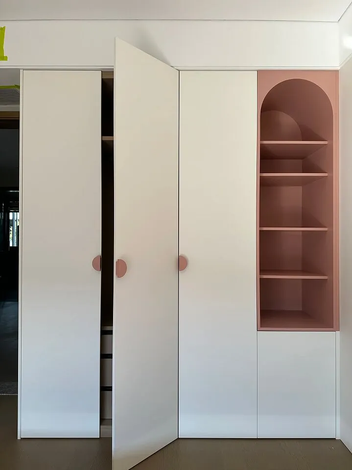 Soft Pink Accent Wardrobes