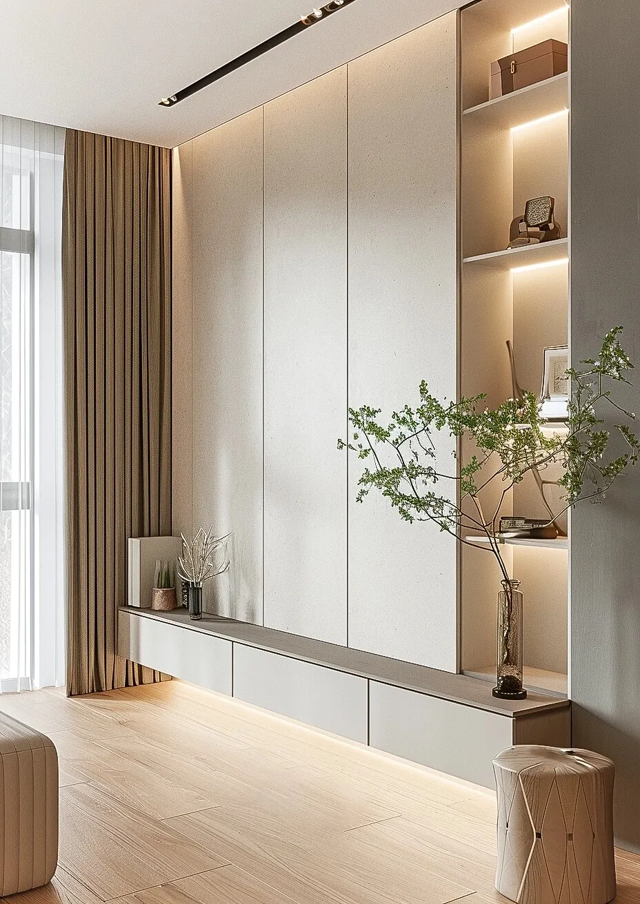 Bright Display Entry Shoe & Hallway Storage - design view 3