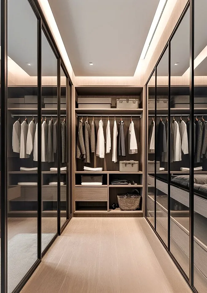 Glass-Door Walk-In Walk-in Closets