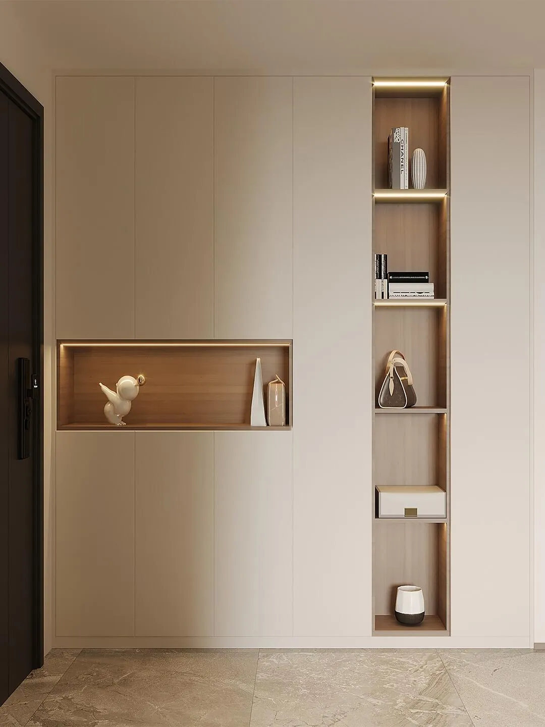 Open Display Tower Shoe & Hallway Storage