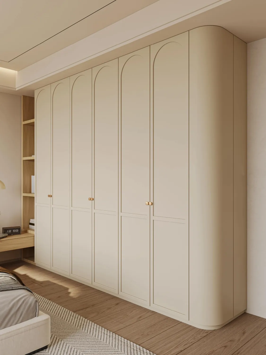 Neutral Corner Wardrobes
